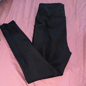 Black High-Waist Pocket Leggings